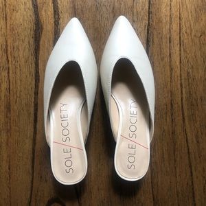 Sole Society Leather Mule NWOT